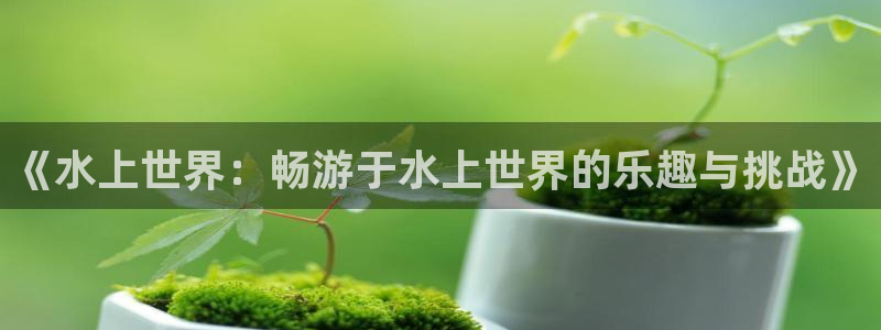 人生就是搏凯捷开号链接：《水上世界：畅游于水上世界的乐趣与挑战》